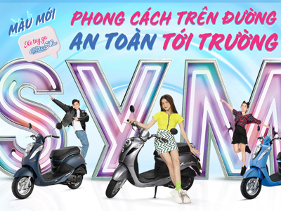 SYM 50CC AN TOÀN MÙA MƯA, NĂNG ĐỘNG MÙA TỰU TRƯỜNG